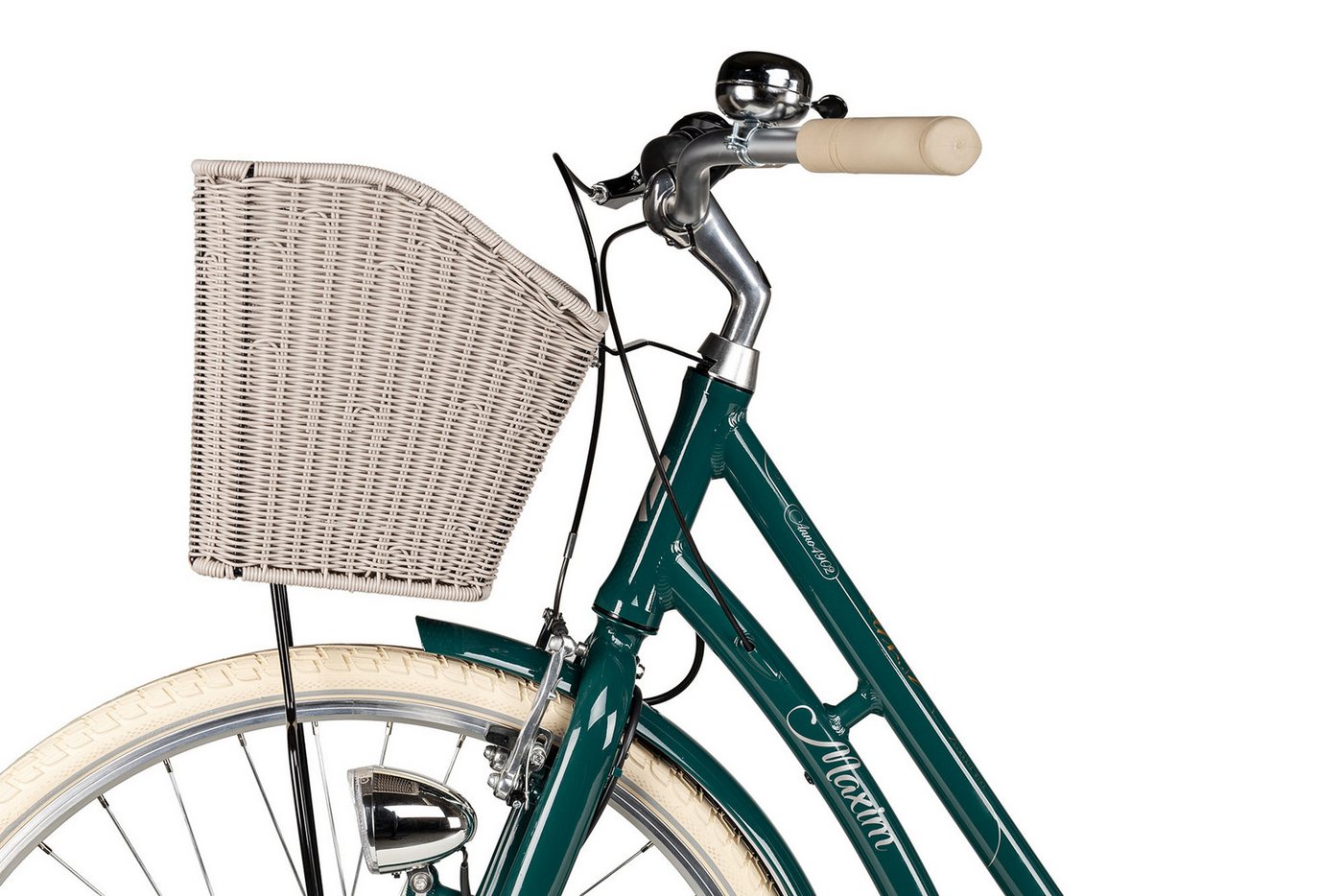 Maxim Cityrad Maxim Anno 1902 Wave, 7 Gang Shimano Nexus 7 SG-C3001 Rücktritt Schaltwerk, Nabenschaltung Rücktritt, Nabenschaltung Rücktritt grün – Bild 5 von 5