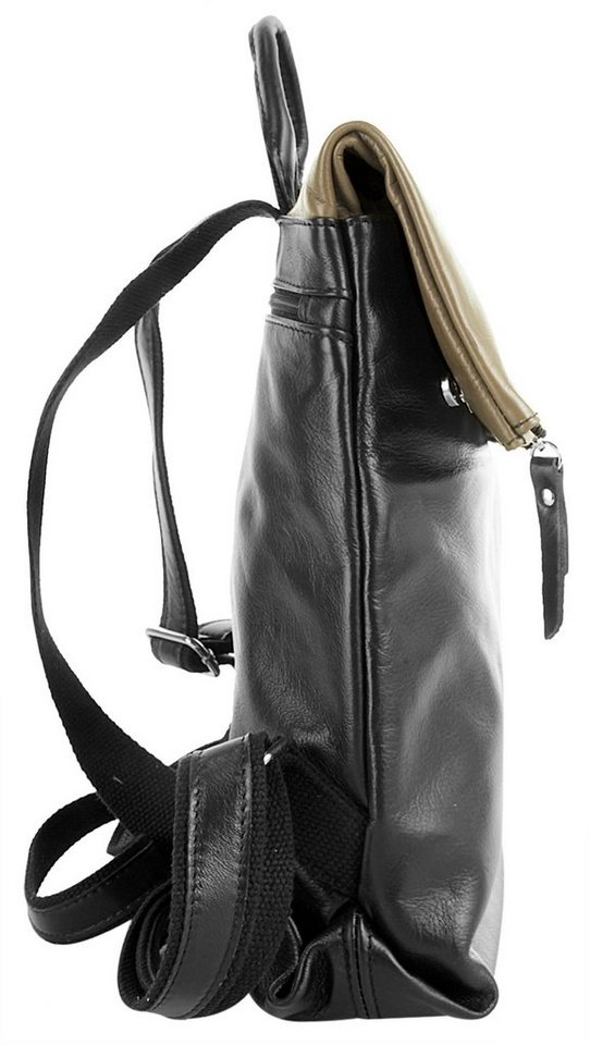 Cluty Cityrucksack CLUTY Damen echt Leder, Made in Italy, echt Leder, Made in Italy – Bild 4 von 5