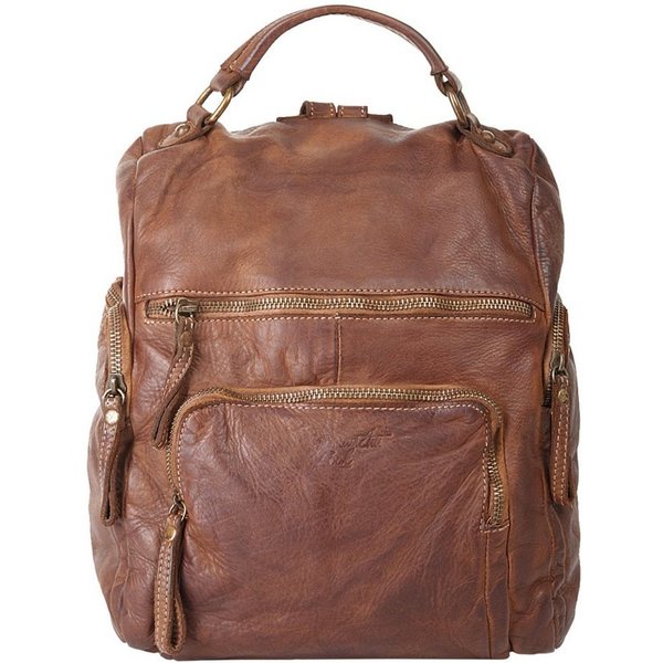 Samantha Look Cityrucksack SAMANTHA LOOK Damen echt Leder, Made in Italy, echt Leder, Made in Italy