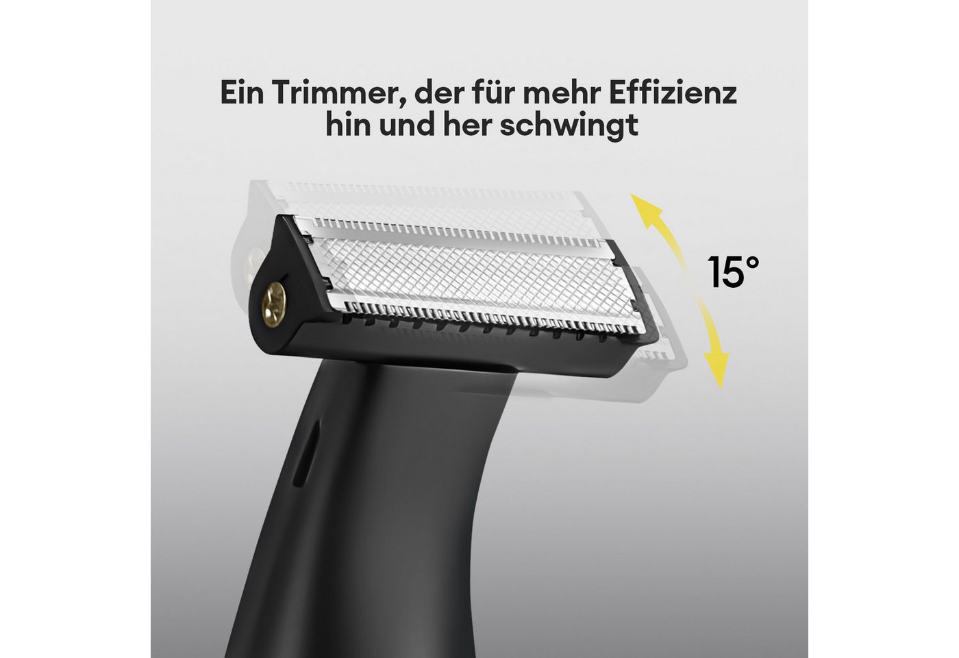 CkeyiN Pro Elektrorasierer Körper und Gesicht,Trimmer & Bodygroomer,Multifunktions-Rasierer, Aufsätze: 1, 3 Körperaufsätze,Nass- & Trockenrasur, Elektrischer Ra – Bild 3 von 5