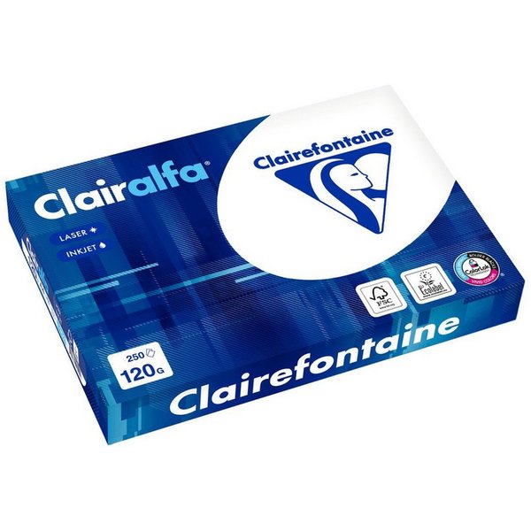 CLAIREFONTAINE Druckerpapier Clairalfa 1952C Multifunktionspapier DIN A4 120 g/qm extra weiß