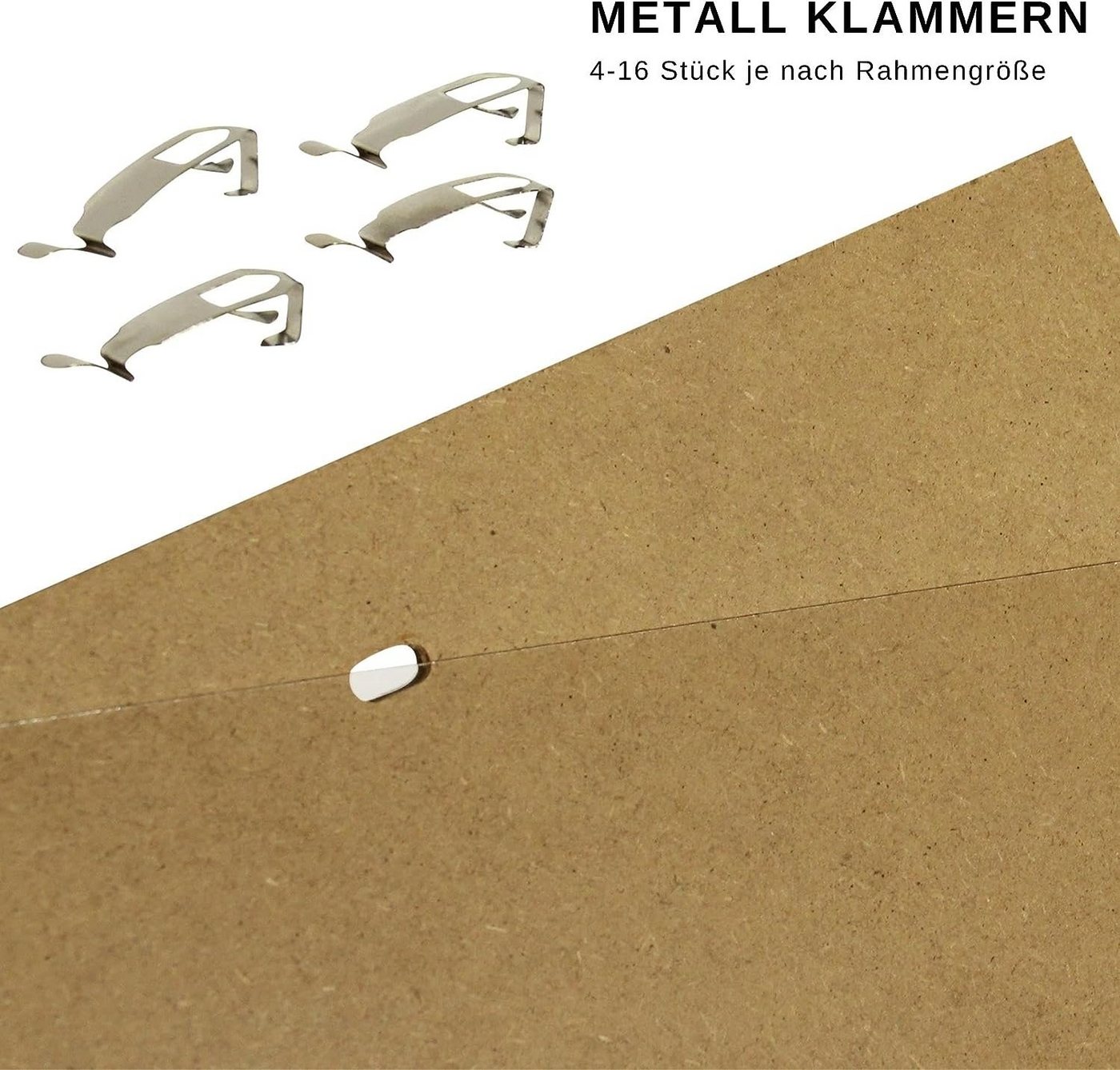 Clamaro Bilderrahmen CLIP N°1 rahmenlos, Rahmenloser Bilderrahmen Cliprahmen – Bild 4 von 5