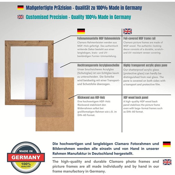 Clamaro Bilderrahmen Collage nach Maß M3016