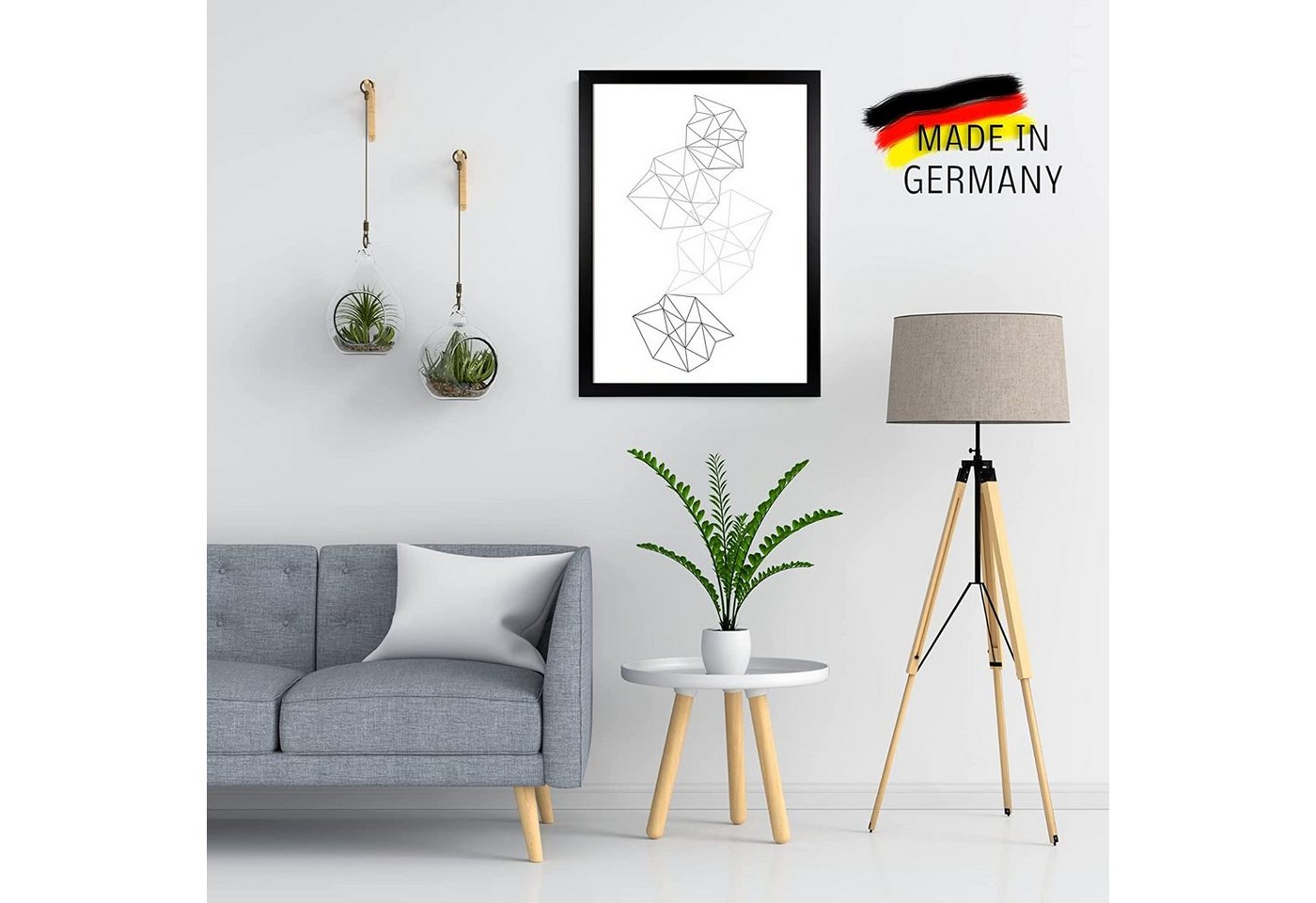 Clamaro Bilderrahmen Schwarz Collage nach Maß, 30mm Holz – Bild 3 von 5