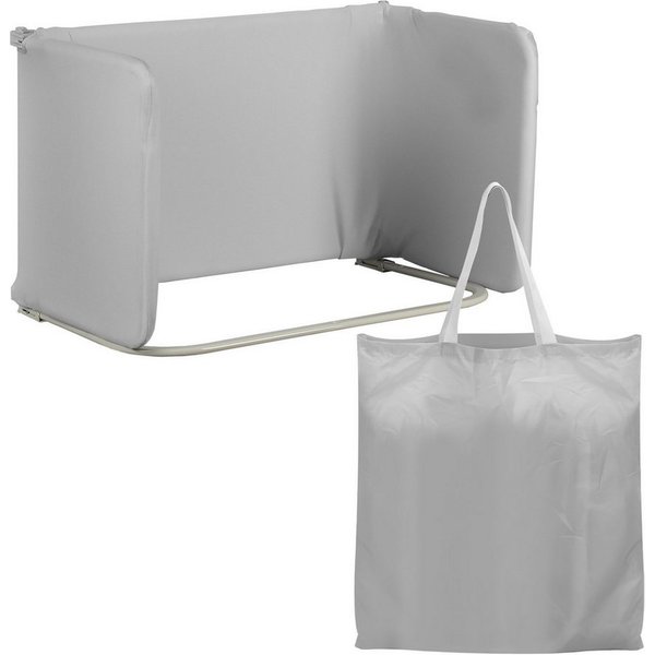 Clanmacy Bettschutzgitter Bettschutzgitter 120cm Grau Faltbar Höhenverstellbar Tasche (1 St)