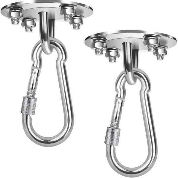 Clanmacy Deckenhalter Deckenhaken Schaukel 450KG Deckenhalterung Hängesessel Liebesschaukel