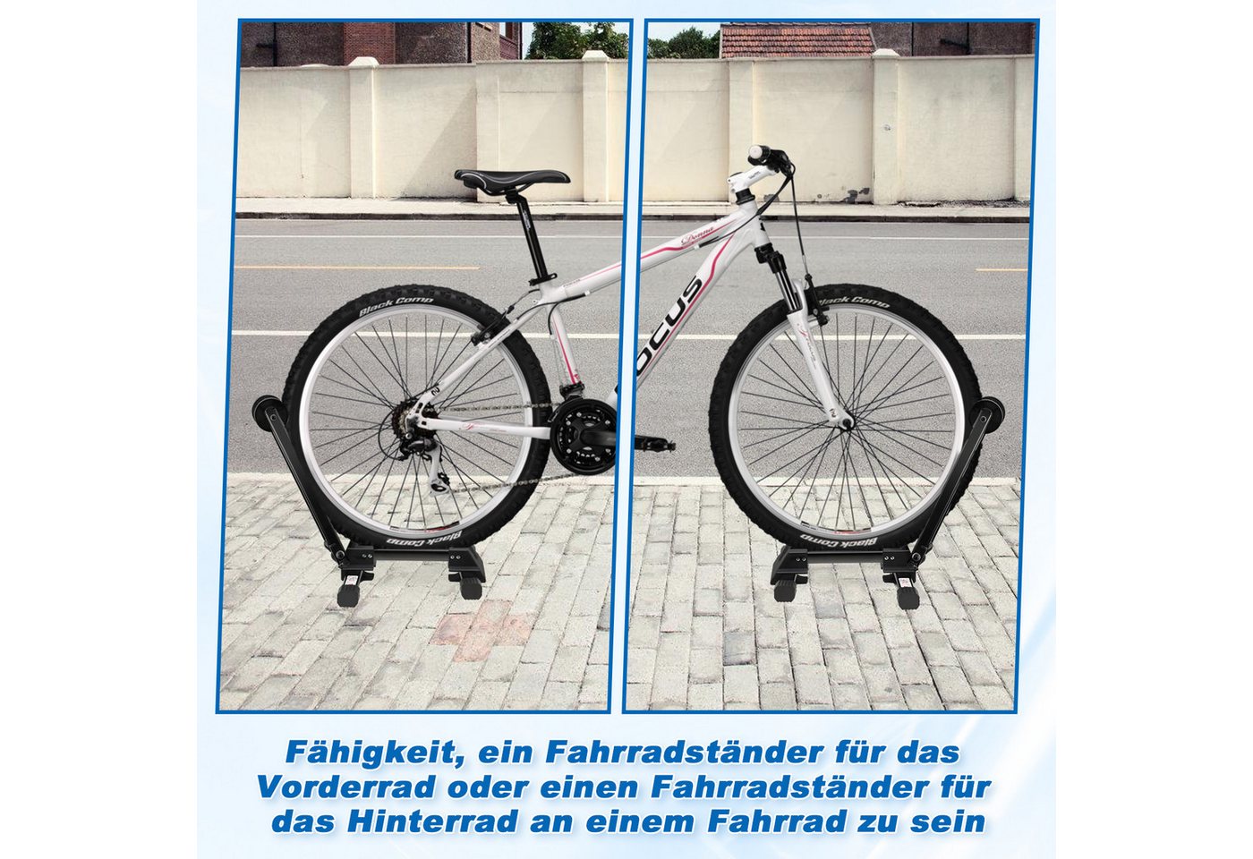 Clanmacy Fahrradständer Hinterradständer Ausstellungsständer klappbar für Räder von 20 bis 29" (1-St) – Bild 5 von 5