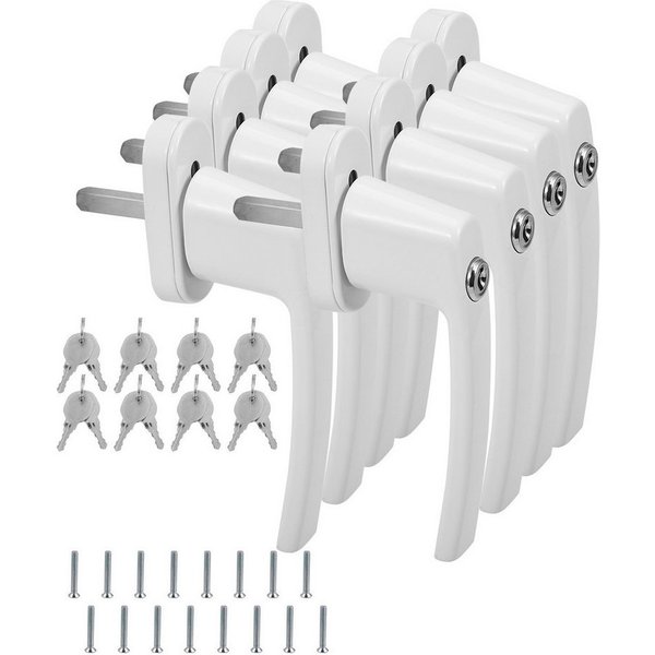 Clanmacy Fenstergriff Fenstergriff mit Schloss Set gleichschließend abschließbar Metall, 16x