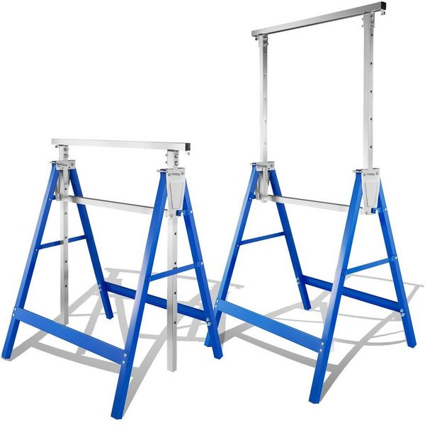 Clanmacy Klappbock Arbeitsbock 2er Set,Gerüstbock klappbar,7-fach höhenverstellbar, (2-St)