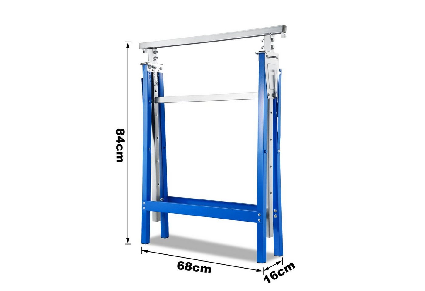 Clanmacy Klappbock Arbeitsbock 2er Set,Gerüstbock klappbar,7-fach höhenverstellbar, (2-St) – Bild 3 von 5