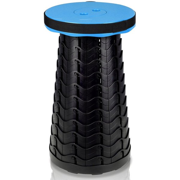 Clanmacy Klappstuhl Tragbarer Klappstuhl Klapphocker Hocker Blau