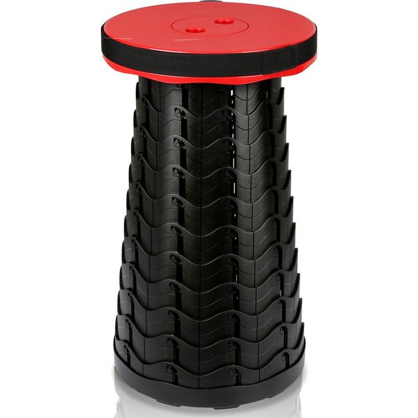 Clanmacy Klappstuhl Tragbarer Klappstuhl Klapphocker Hocker Rot