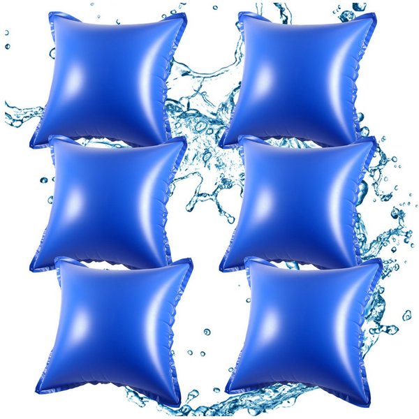 Clanmacy Pool-Abdeckplane 6x Poolkissen Winter Garten PVC Verstärktes Material Pool 120 x 120cm