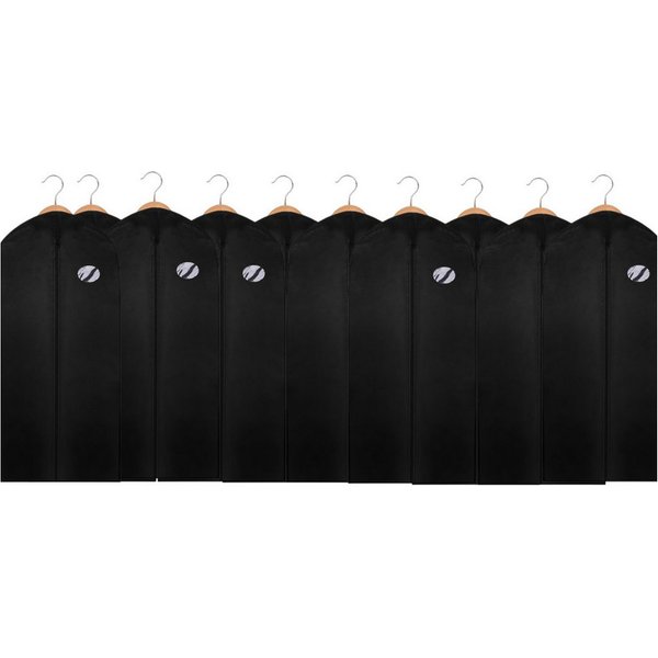 Clanmacy Sitzsack 10St. Kleidersack Kleiderhülle Schutzhülle Kleiderschutz Schwarz