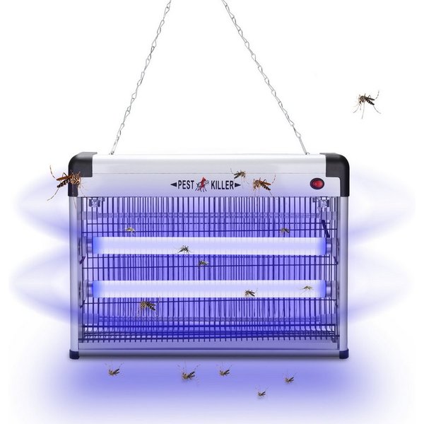 Clanmacy Ultraschall-Tierabwehr Elektrischer Insektenvernichter Mückenlampe LED mit UV-Licht, 3W/12W/30W/40W