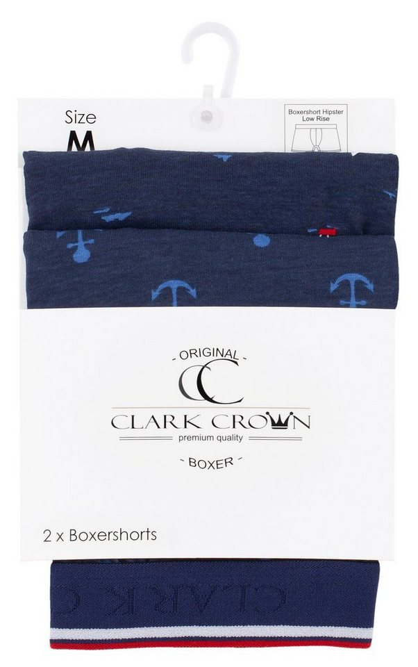 Clark Crown® Boxershorts Maritim (2-St) – Bild 3 von 3