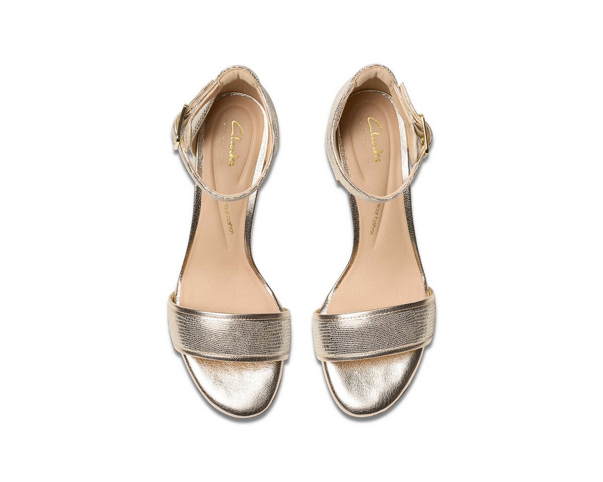 Clarks Clarks Ezoria Mae 26181296 4, Sandaletten, Gold, Damen Sandalette – Bild 3 von 5