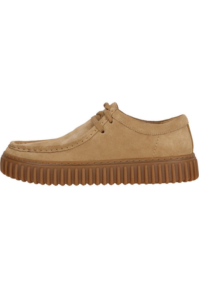 Clarks Torhill Lo Mokassin mit großer gerippter Außensohle – Bild 2 von 5