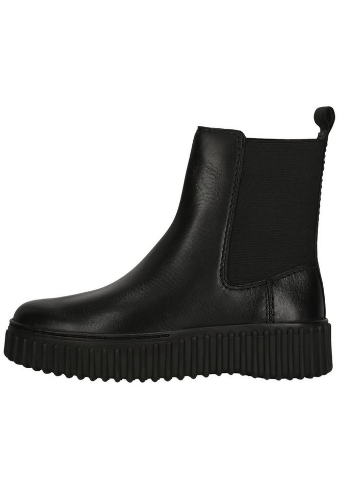 Clarks Torhill Maple Black Leather Stiefelette mit charakteristischer, gerippter Sohle – Bild 2 von 5
