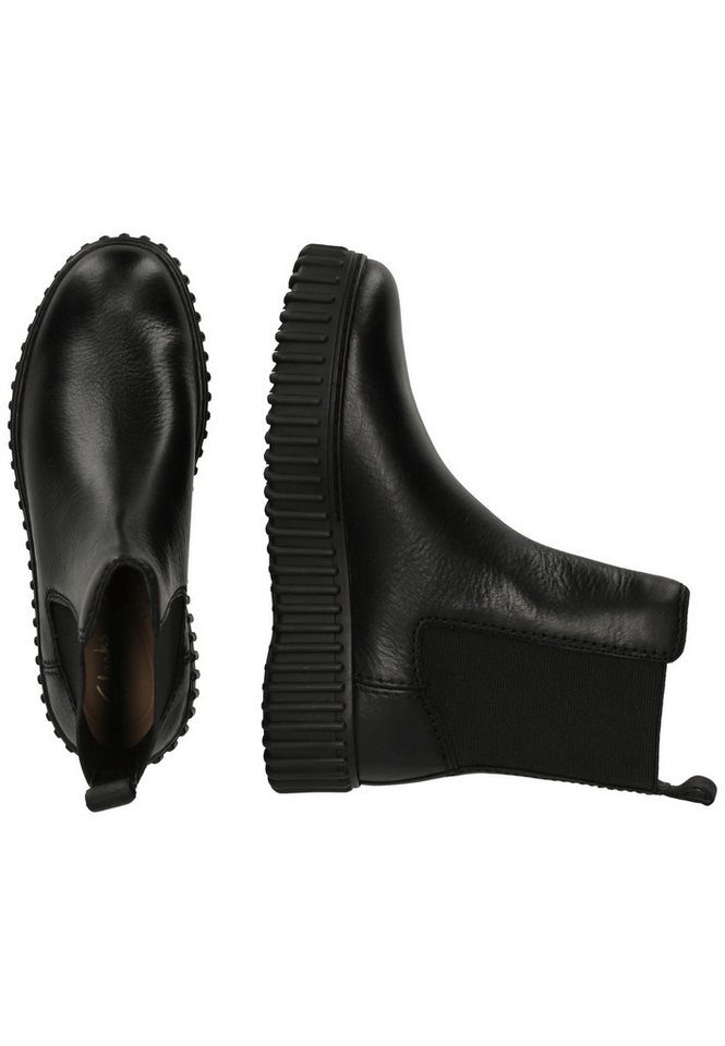 Clarks Torhill Maple Black Leather Stiefelette mit charakteristischer, gerippter Sohle – Bild 5 von 5