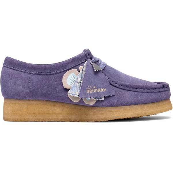 Clarks Clarks Wallabee 26186542 4, Schnürschuhe, Lila, Damen Schnürschuh