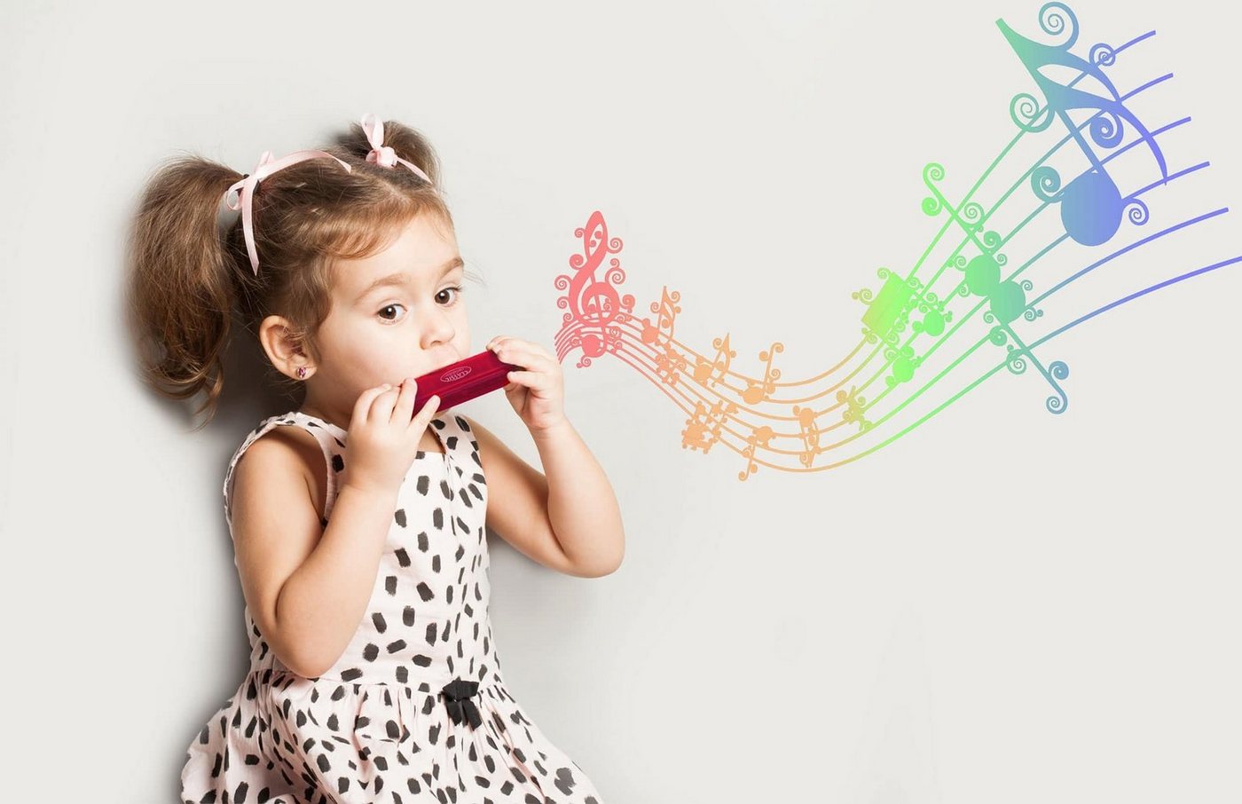 Classic Cantabile Mundharmonika FunKids Blues Harmonica ideal für Kinder, C-Dur C, diatonisch, inkl. Kunststoff-Etui, 20 Stimmzungen aus Phosphorbronze – Bild 2 von 5