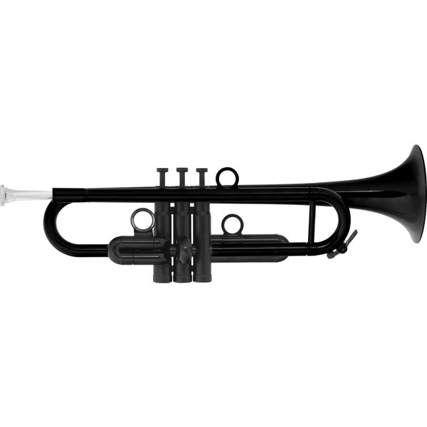 Classic Cantabile Trompete MardiBrass Kunststoff Bb-Trompete - Brass-Sound in knalligen Farben Bb Pumpventil, Set, 6-St., Mit Transporthülle, zwei Mundstücken u