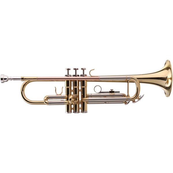 Classic Cantabile Trompete TR-40 Trompete Bb, inkl. Koffer & Mundstück, Mundrohr: Goldmessing, Schallbecher: 125 mm