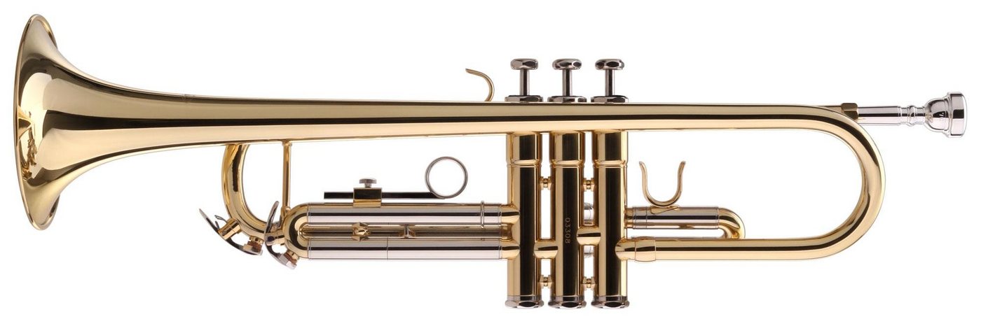 Classic Cantabile Trompete TR-40 Trompete Bb, inkl. Koffer & Mundstück, Mundrohr: Goldmessing, Schallbecher: 125 mm – Bild 2 von 5