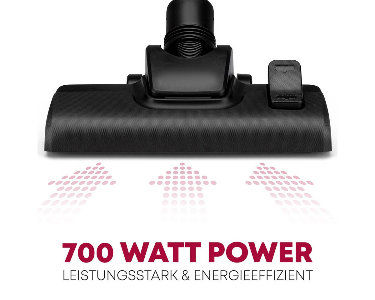 CLATRONIC Bodenstaubsauger BS 1300 N, mit 5-fach Mikrofiltersystem, 700 Watt – Bild 2 von 5