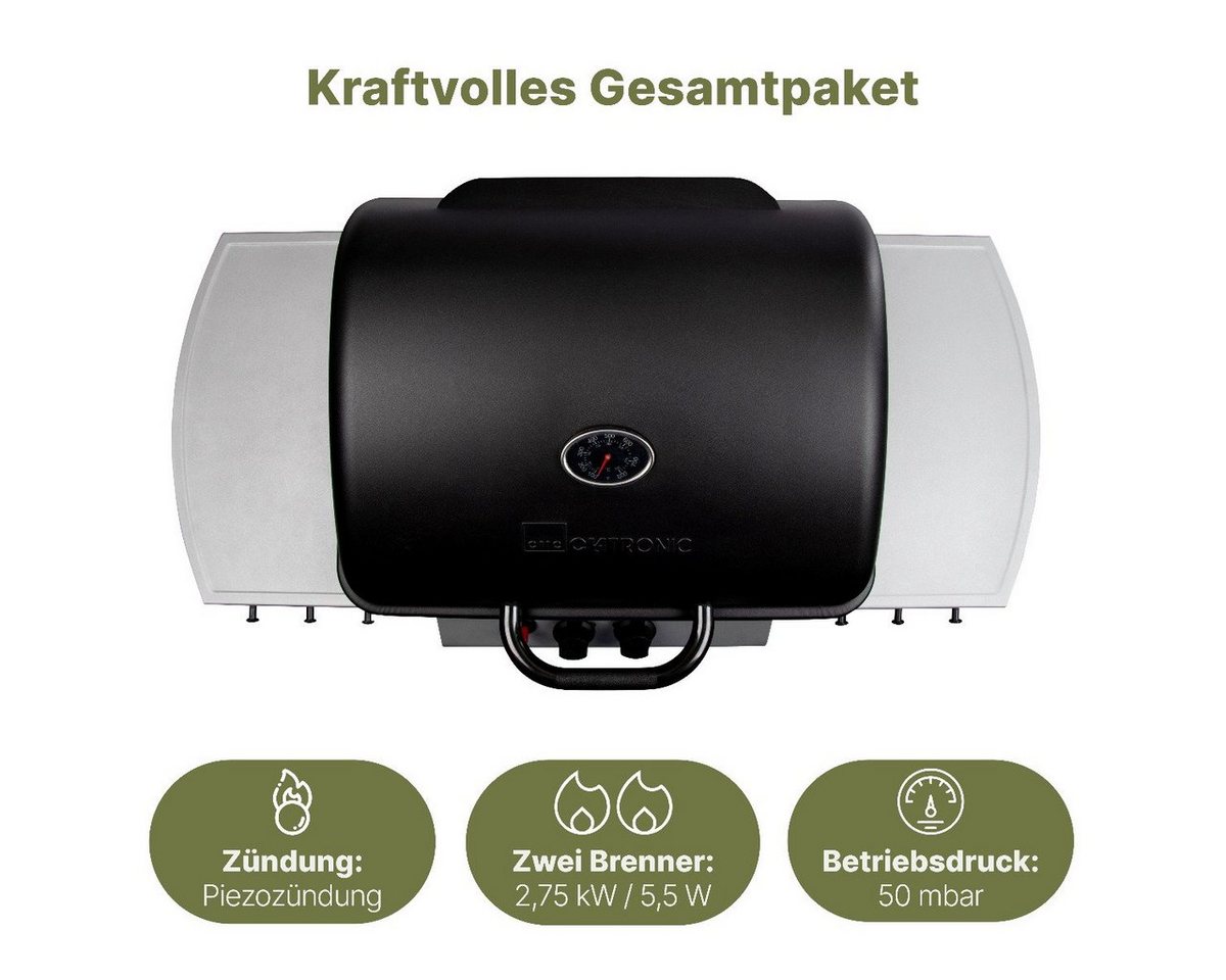 CLATRONIC Gasgrill GG 3590, mit 2 Heizzonen für indiv. Temperatursteuerung – Bild 2 von 5