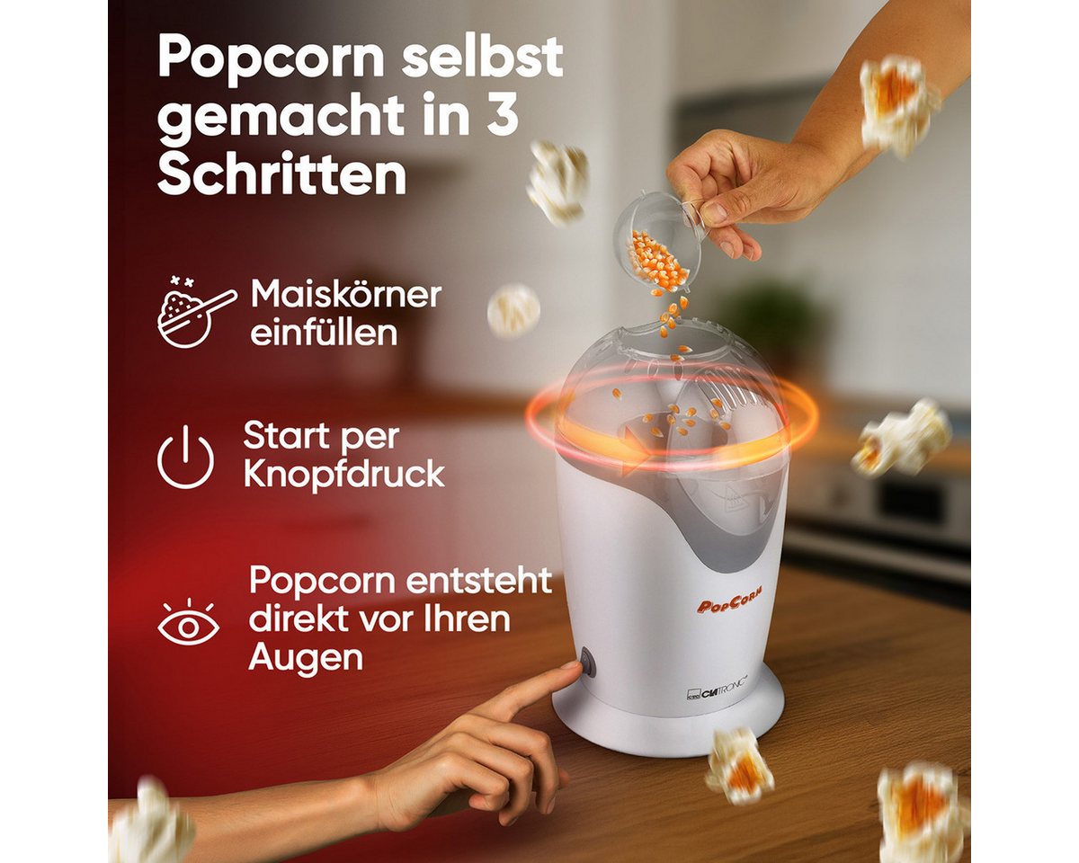 CLATRONIC Popcornmaschine PM 3635, Popcornmaschine, schnelle Zubereitung – Bild 2 von 5