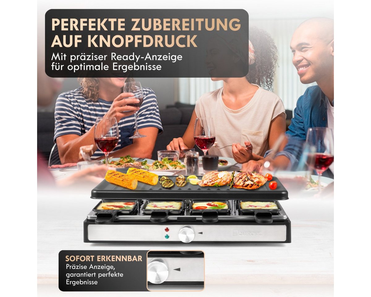 CLATRONIC Raclette RG 3757, für 8 Personen, Cool Touch-Gehäuse – Bild 5 von 5