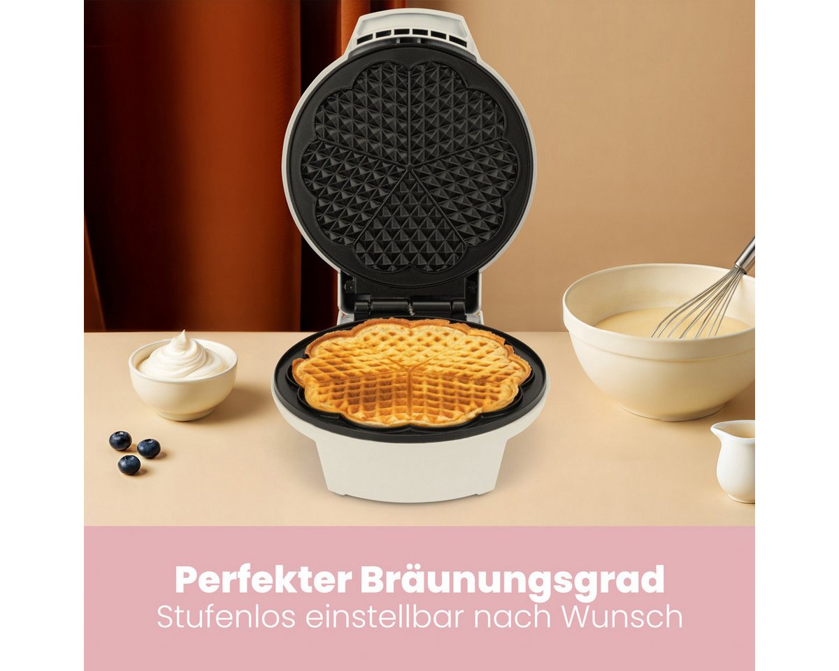 CLATRONIC Waffeleisen WA 3491, Waffeleisen, 2 große Backflächen – Bild 3 von 5