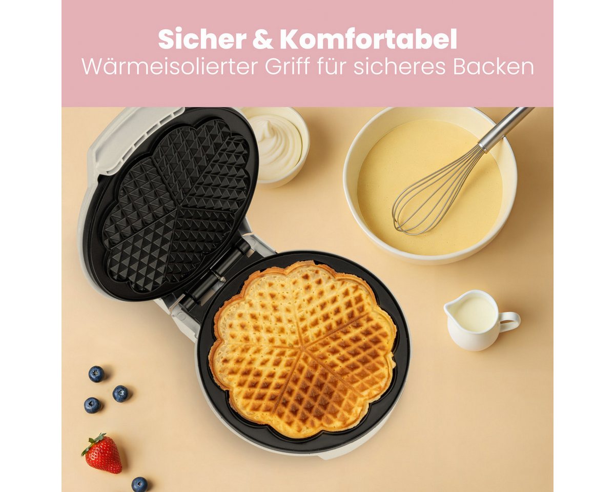 CLATRONIC Waffeleisen WA 3491, Waffeleisen, 2 große Backflächen – Bild 5 von 5
