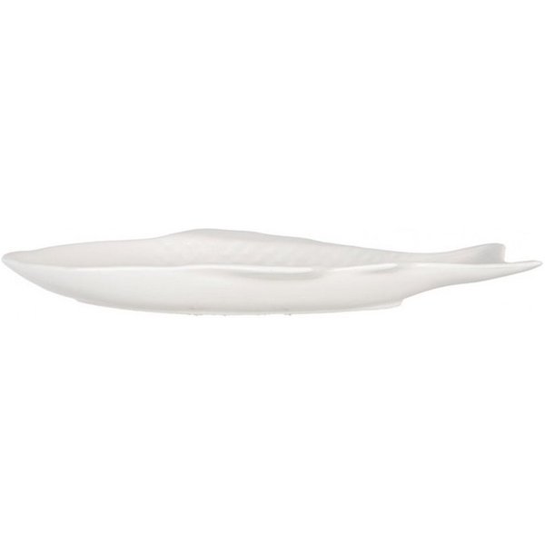 Clayre & Eef Dekoschale Schale FISH BREAKFAST weiß in Fischform 325ml Fischschale Fischplatte (einzeln)