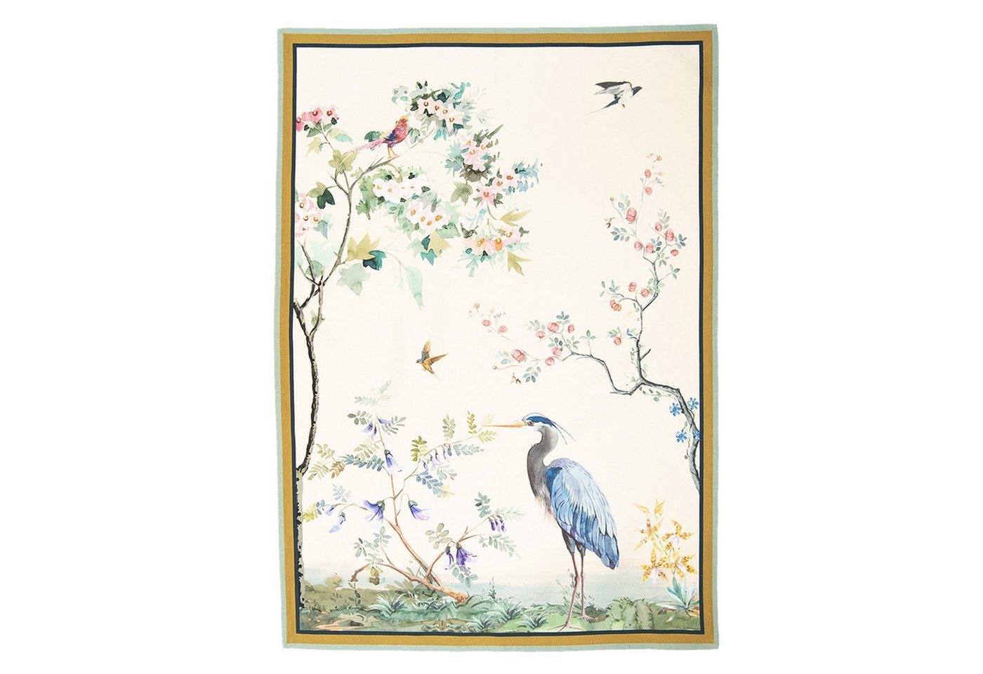 Clayre & Eef Geschirrtuch Birds in Paradise, (Set, 3-tlg., 3-teilig), Geschirrtücher (3 Stück), ca.50x70cm Baumwolle – Bild 2 von 5