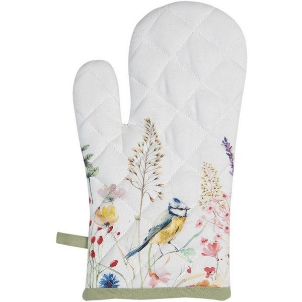 Clayre & Eef Topfhandschuhe Hitzeschutz aus Baumwolle mit Aufhängeschlaufe 30 x 18 cm mit Motiven