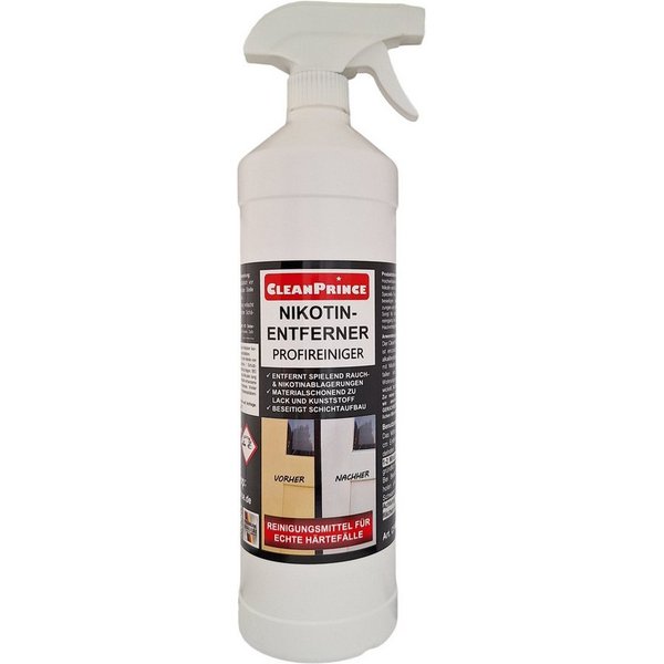 CleanPrince Nikotinentferner Profireiniger 1 Liter Reinigungskonzentrat