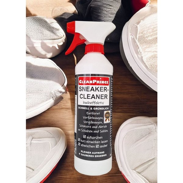 CleanPrince Sneaker Cleaner Schuhreiniger flüssig, Schmiere Verfärbungen Schuhreiniger