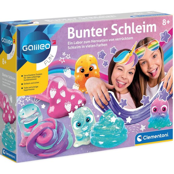 Clementoni® Experimentierkasten Galileo, Bunter Schleim, Made in Europe