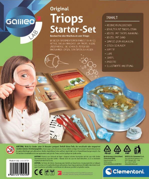 Clementoni® Experimentierkasten Galileo, Original Triops Starter-Set, Made in Europe – Bild 5 von 5