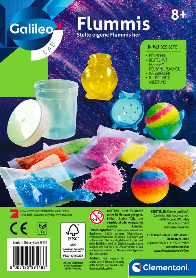 Clementoni® Experimentierkasten Galileo, Flummis, Made in Europe – Bild 3 von 4