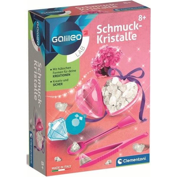 Clementoni® Experimentierkasten Galileo, Schmuckkristalle, Made in Europe