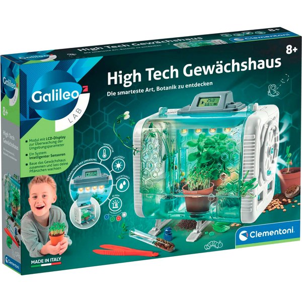 Clementoni® Experimentierkasten Galileo Lab, High Tech Gewächshaus