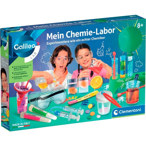 Clementoni® Experimentierkasten Galileo Lab, Mein Chemie-Labor, Made in Europe