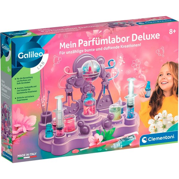 Clementoni® Experimentierkasten Galileo Lab, Galileo Parfüm Labor Deluxe, Made in Europe