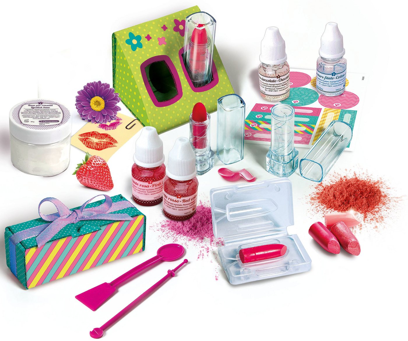 Clementoni® Experimentierkasten Galileo, Lippenstifte selbst machen, Made in Europe – Bild 2 von 3