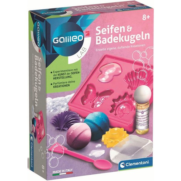 Clementoni® Experimentierkasten Galileo, Seifen und Badekugeln, Made in Europe