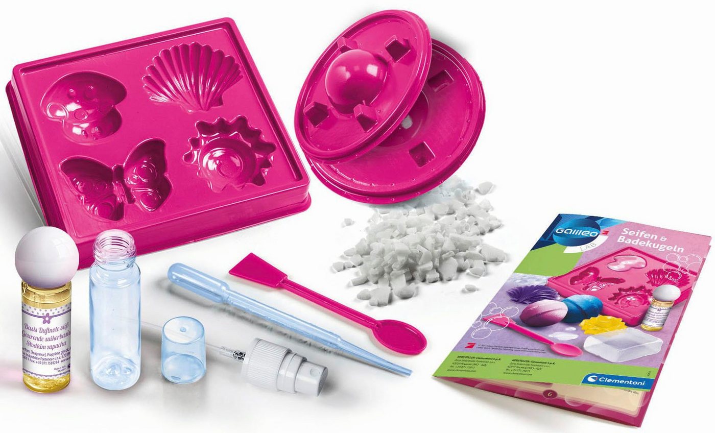 Clementoni® Experimentierkasten Galileo, Seifen und Badekugeln, Made in Europe – Bild 2 von 5